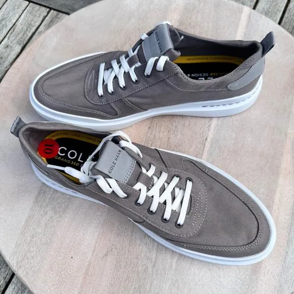 Cole Haan Mens Size 10 Grand 360 Sneakers Grandpro Rally Canvas Court Sneakers