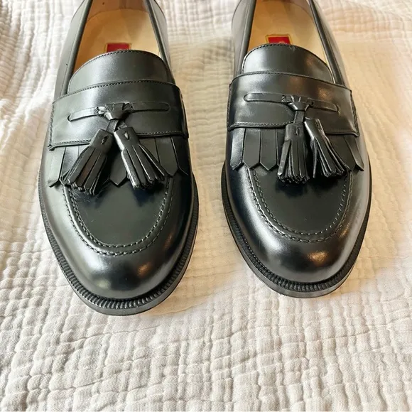 Cole Haan | NWOT Black City Pinch Tassel Slip-On Loafers Made in Italy