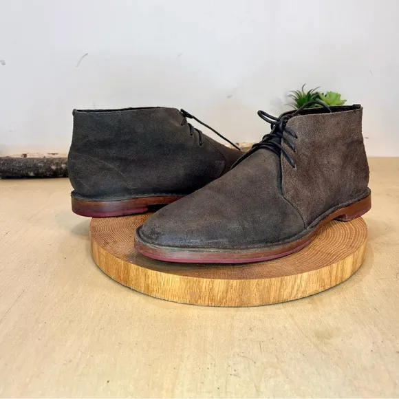 *Cole Haan | Paul Distressed Suede Desert Boots in Brown C09565 Size 10