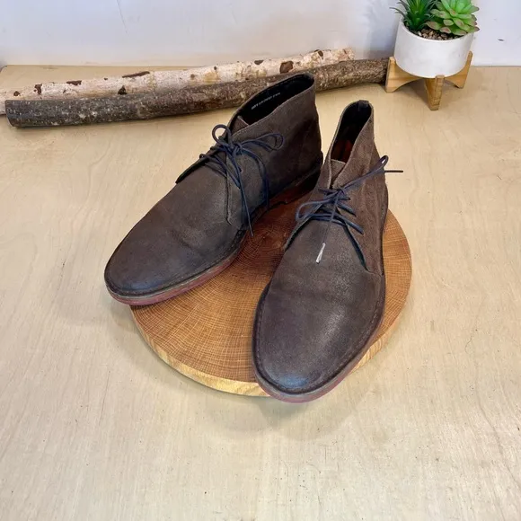 *Cole Haan | Paul Distressed Suede Desert Boots in Brown C09565 Size 10