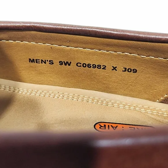 COLE HAAN Pinch Tassel Loafers Mens 9W Slip On Shoes Tan Brown Leather C06982