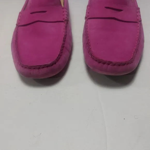 COLE HAAN Pink Leather Slip-On Loafers Size 10.5