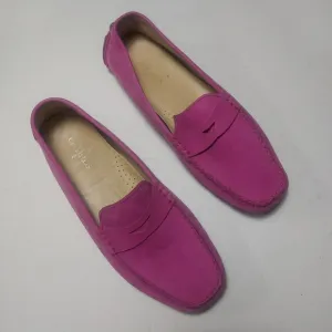 COLE HAAN Pink Leather Slip-On Loafers Size 10.5