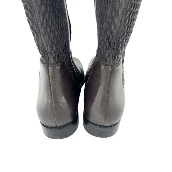 Cole Haan Rockland Tall Riding Boots Chestnut Brown Leather 6.5 $300 New
