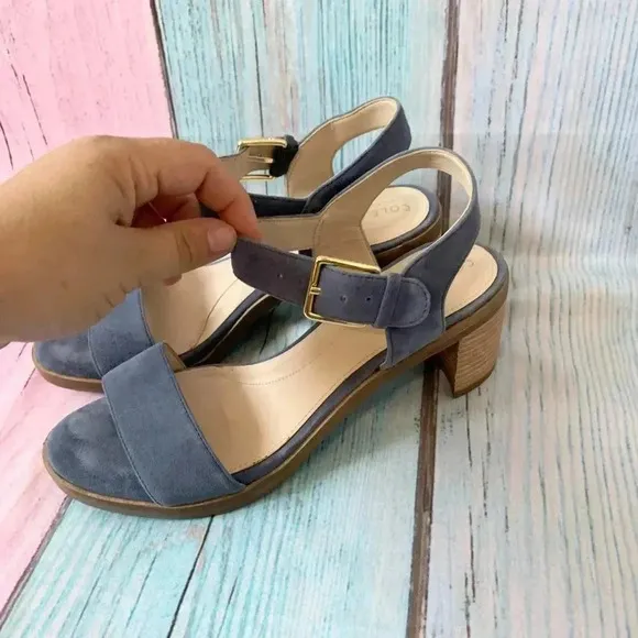 Cole Haan strappy sandals block heel