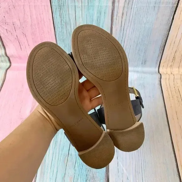 Cole Haan strappy sandals block heel