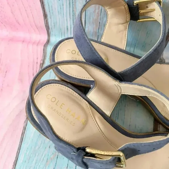 Cole Haan strappy sandals block heel