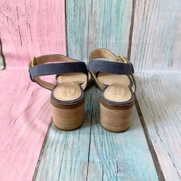 Cole Haan strappy sandals block heel