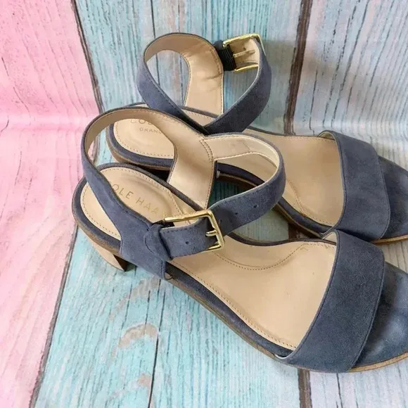 Cole Haan strappy sandals block heel