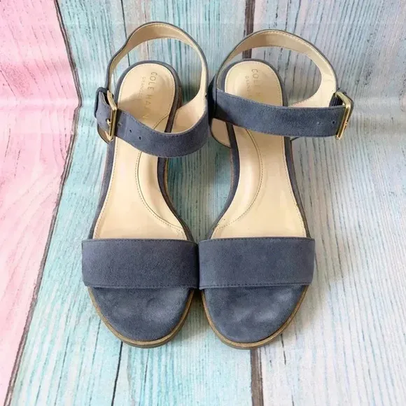 Cole Haan strappy sandals block heel