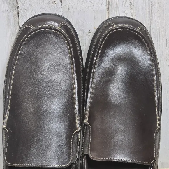 Cole Haan Tucker Venetian Loafers Men's 11 Wide 11W Brown Slip On EUC!