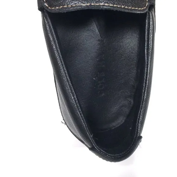 Cole Haan Tucker Venetian Slip On Loafers Mens Size 9 Black Leather C03557