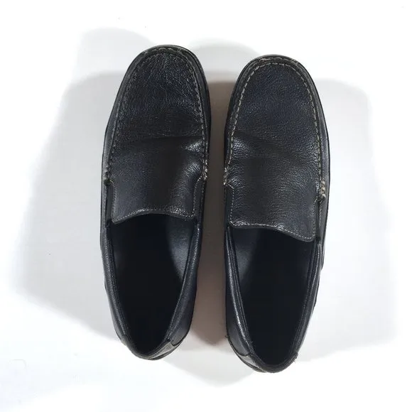 Cole Haan Tucker Venetian Slip On Loafers Mens Size 9 Black Leather C03557