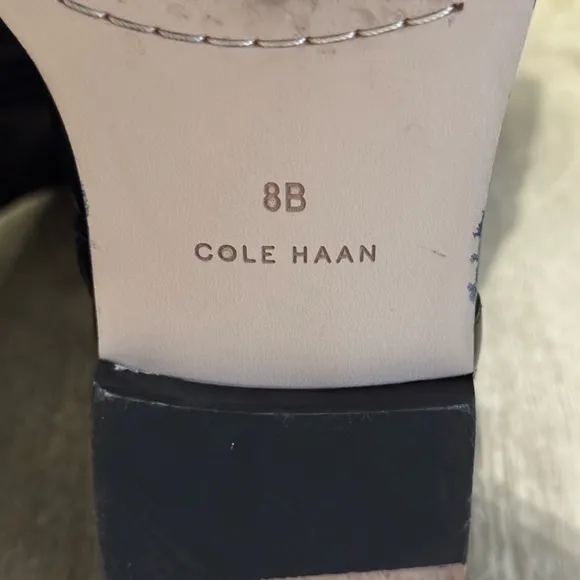 Cole Haan Women's Black Leather Knee-high Riding Boots Size 8 - WORN ONCE