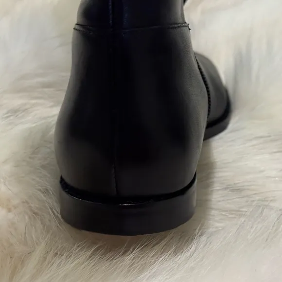 Cole Haan Women's Black Leather Knee-high Riding Boots Size 8 - WORN ONCE