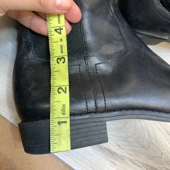 Cole Haan Women's Boots Tall Leather Black Riding Size 8.5B Jodhpur