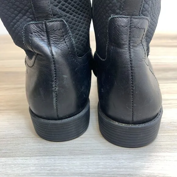Cole Haan Women's Boots Tall Leather Black Riding Size 8.5B Jodhpur