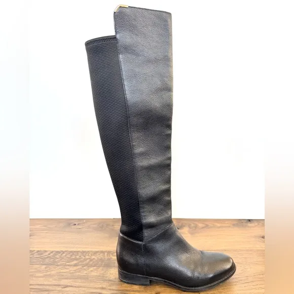 Cole Haan Women’s Grand OS Dutchess Leather Over-The-Knee Boots Stretch 6.5B