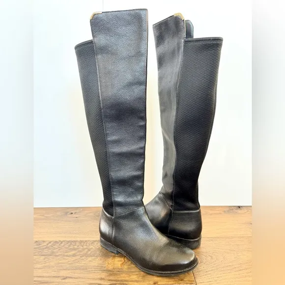 Cole Haan Women’s Grand OS Dutchess Leather Over-The-Knee Boots Stretch 6.5B