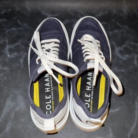 Cole Haan Grandpro Rally Canvas Court Sneakers Marine Blue Women’s Size 7B