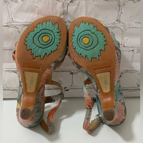 Colorful Strappy Women's Sandals