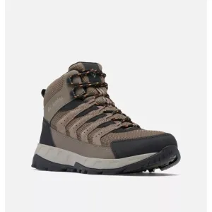 Columbia Strata Trail Mid Waterproof Hiking Boots Men 8.5 Mud, Desert Sun YM8651