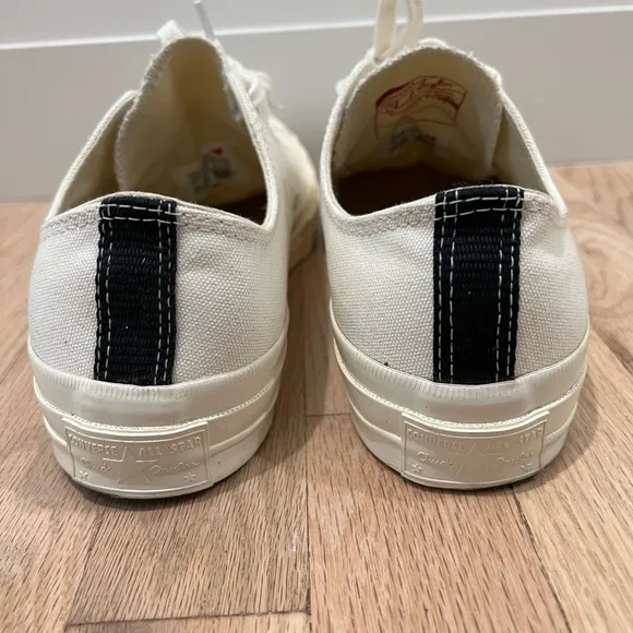 COMME DES GARCONS PLAYConverse Large Emblem Low Top Canvas Sneakers