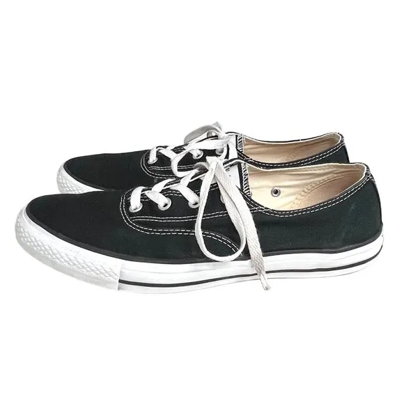 Converse All Star Black &amp; White Canvas Low-Top CVO Ox Unisex Sneakers Size 11