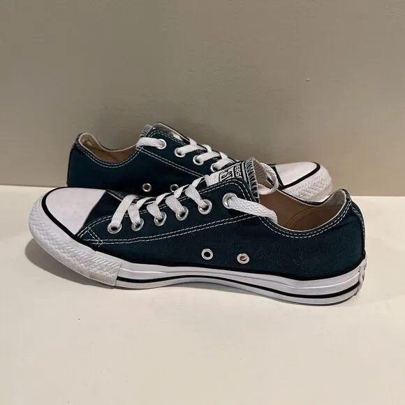 Converse All Star Chuck Taylor Mens 6‎ Women 8 157647F Dark Teal Canvas Sneakers
