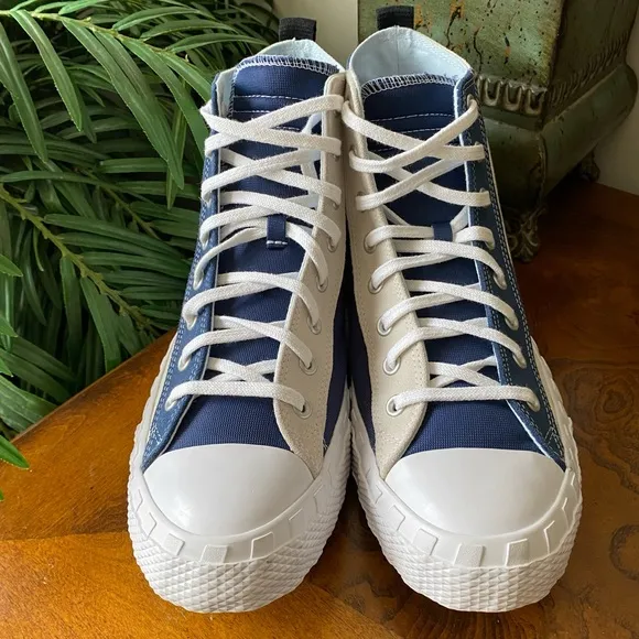 Converse All Star “Not a Chuck” Hi Canvas Egret Navy White Sneakers