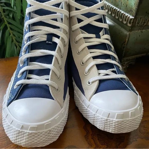 Converse All Star “Not a Chuck” Hi Canvas Egret Navy White Sneakers