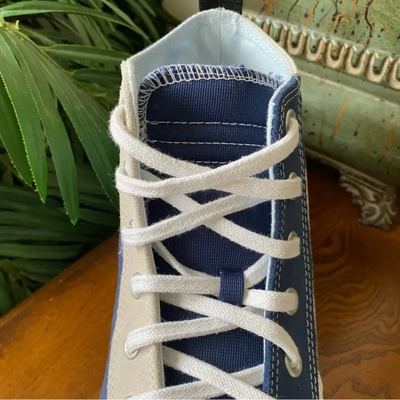 Converse All Star “Not a Chuck” Hi Canvas Egret Navy White Sneakers