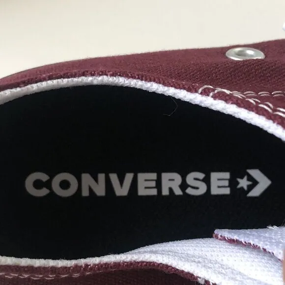 Converse All Star Ox Canvas Sneaker 'Deep Bordeaux Youth Size 2 - 20.5 CM New