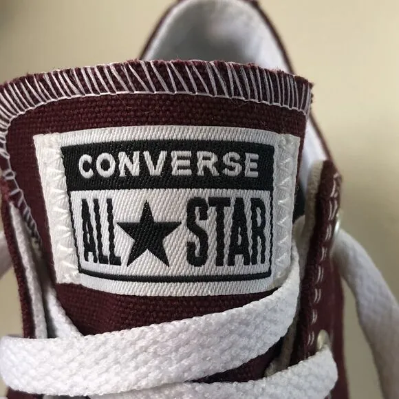 Converse All Star Ox Canvas Sneaker 'Deep Bordeaux Youth Size 2 - 20.5 CM New