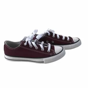 Converse All Star Ox Canvas Sneaker 'Deep Bordeaux Youth Size 2 - 20.5 CM New