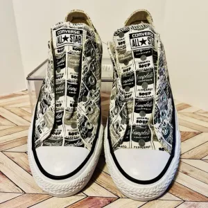 Converse Andy Warhol Sneakers M 4.5 W 6.5 Pop Art Edition Campbell Soup Black