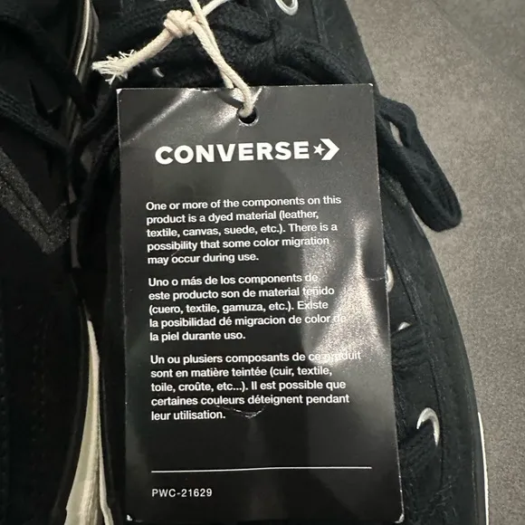 Converse Black and White Canvas Sneakers