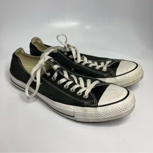 Converse black low top canvas sneakers unisex sizing