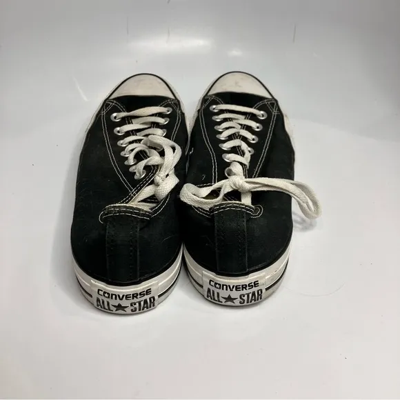 Converse black low top canvas sneakers unisex sizing