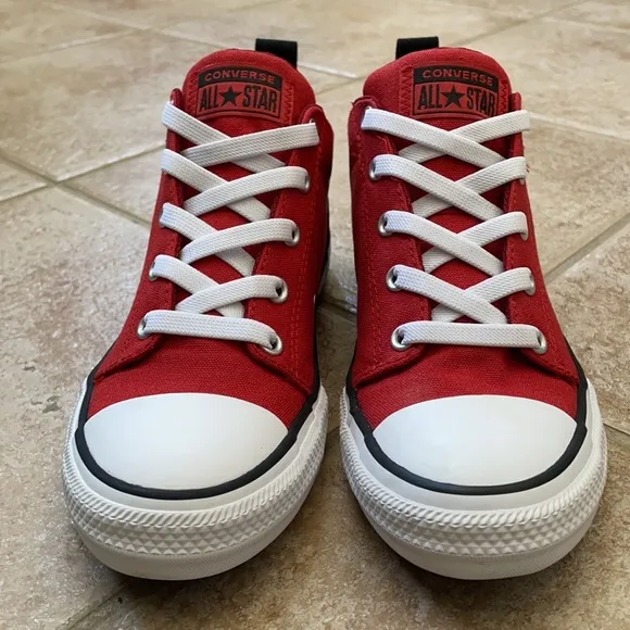Converse Boys CTAS Ollie Mid Canvas Sneakers