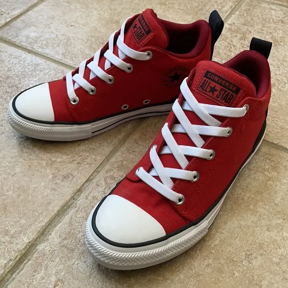 Converse Boys CTAS Ollie Mid Canvas Sneakers