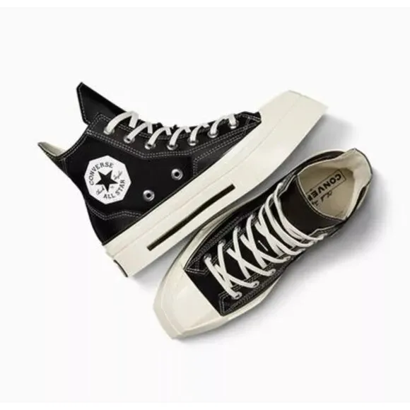 Converse Chuck 70 De Luxe Squared in Black Egret 10.5 Mens New with Box