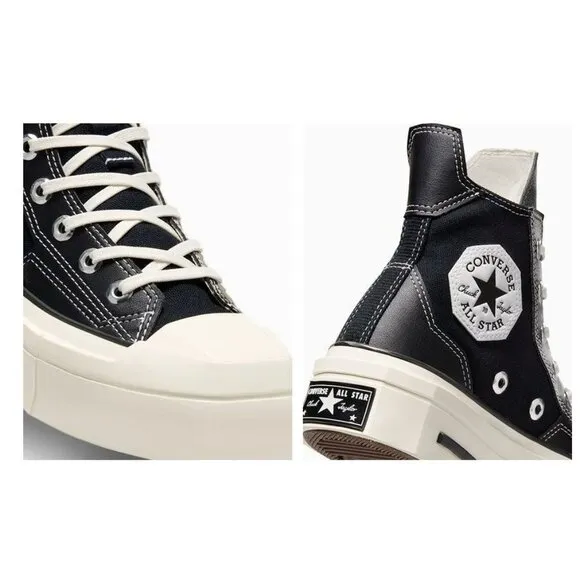 Converse Chuck 70 De Luxe Squared in Black Egret 10.5 Mens New with Box