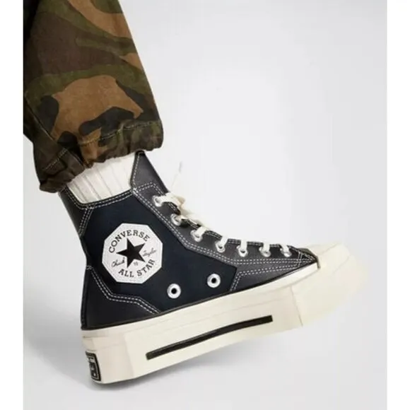 Converse Chuck 70 De Luxe Squared in Black Egret 10.5 Mens New with Box
