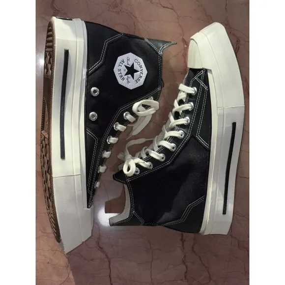 Converse Chuck 70 De Luxe Squared in Black Egret 10.5 Mens New with Box