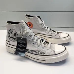 Converse Chuck 70 Hacked Heel High Tear Away Light Bone Casual Smile Sneakers