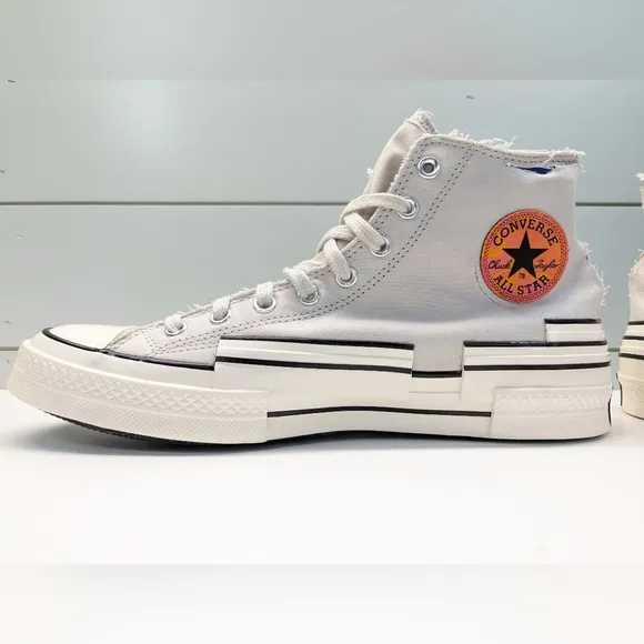 Converse Chuck 70 Hacked Heel High Tear Away Light Bone Casual Smile Sneakers