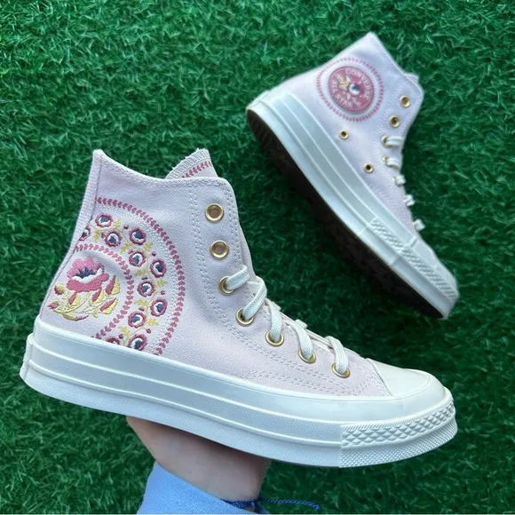 💝Converse Chuck 70 Hi Blush Hush / Royal Flush
