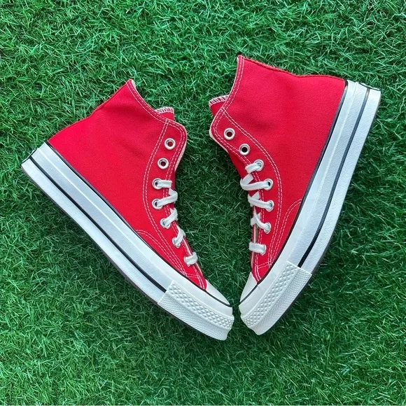 💝Converse Chuck 70 Hi Enamel Red