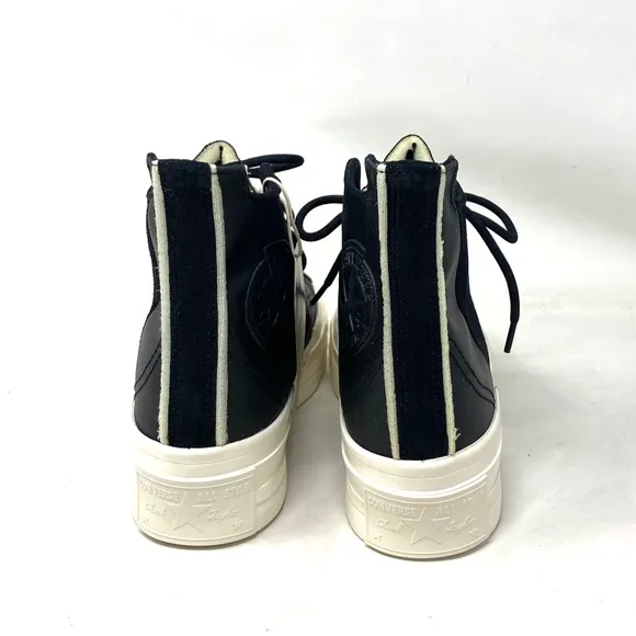 Converse Chuck 70 Plus Mixed Material Sneakers Black Canvas Suede Women A05260C